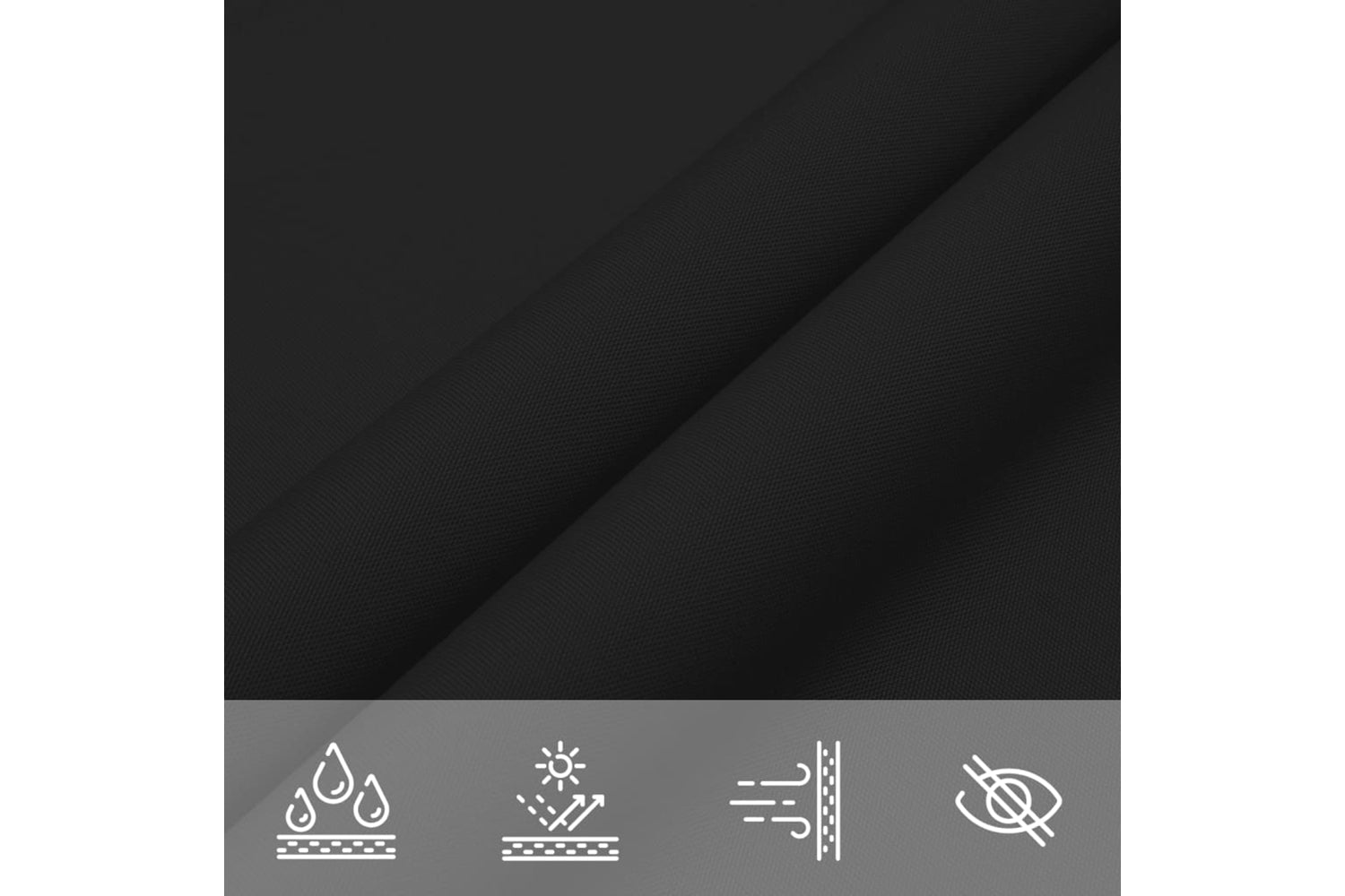 Vidaxl 135786 Sunshade Sail Oxford Fabric Triangular 5x6x6 M Black-6