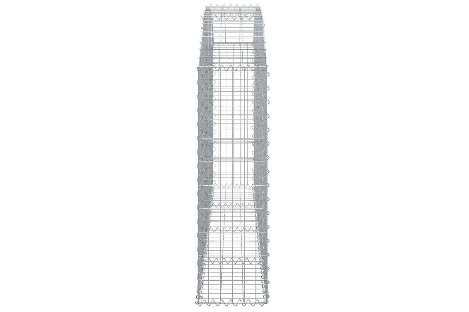vidaXL 153465 Arched Gabion Basket 200x30x100/120cm Galvanised Iron-3
