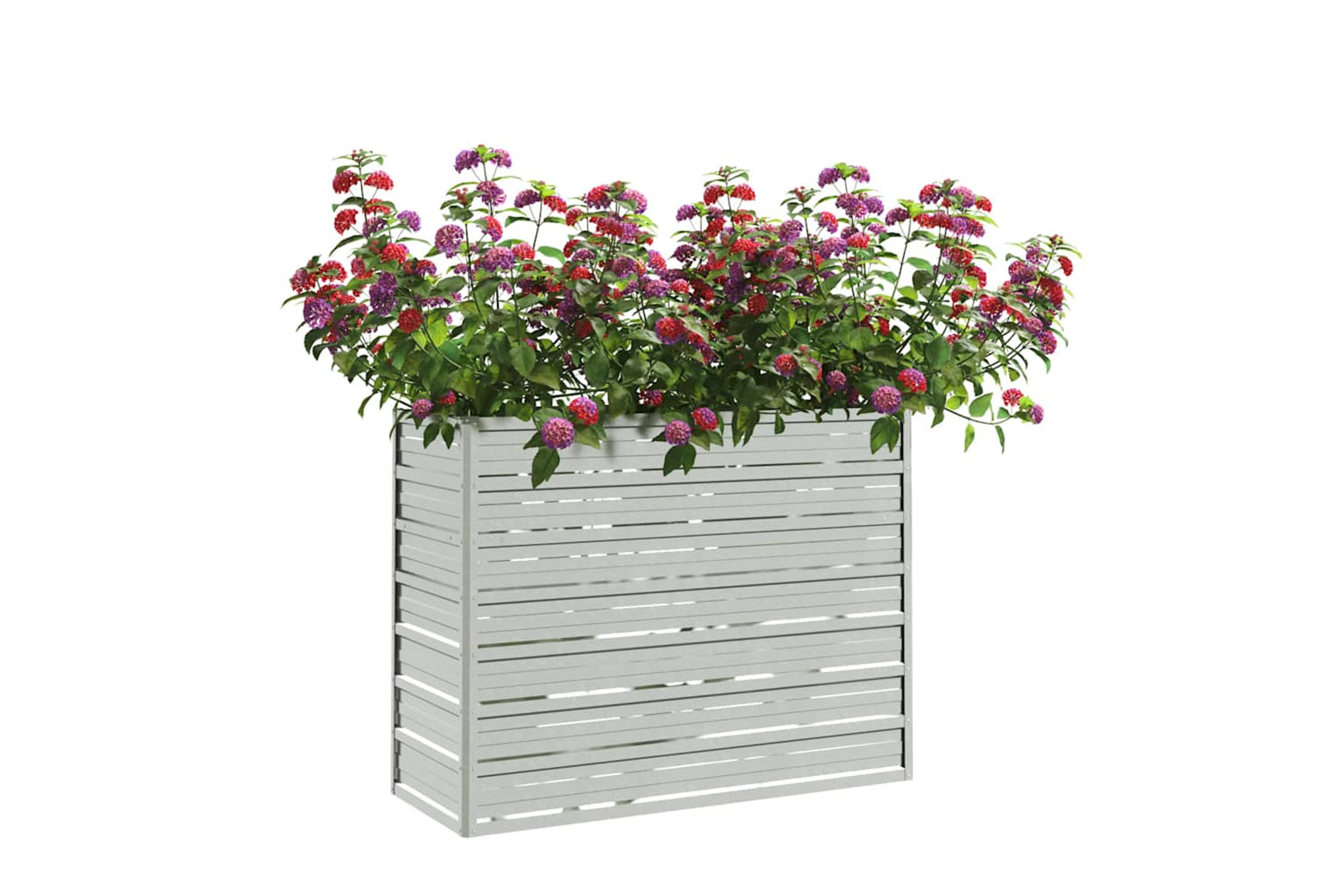 Vidaxl Garden Raised Bed 100x40x77 Cm Galvanized Steel Silver-2