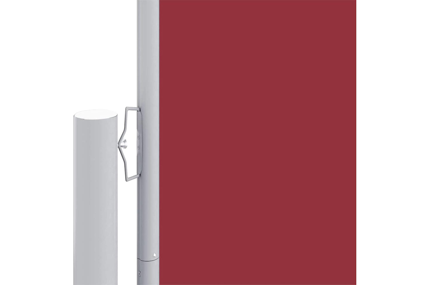 vidaXL 318059 Retractable Side Awning Red 117x1200cm-2