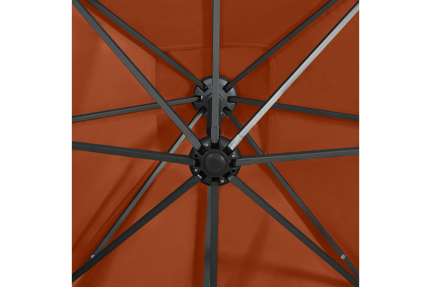 Vidaxl 312327 Cantilever Umbrella With Pole And Led Lights Terracotta 250 Cm-8