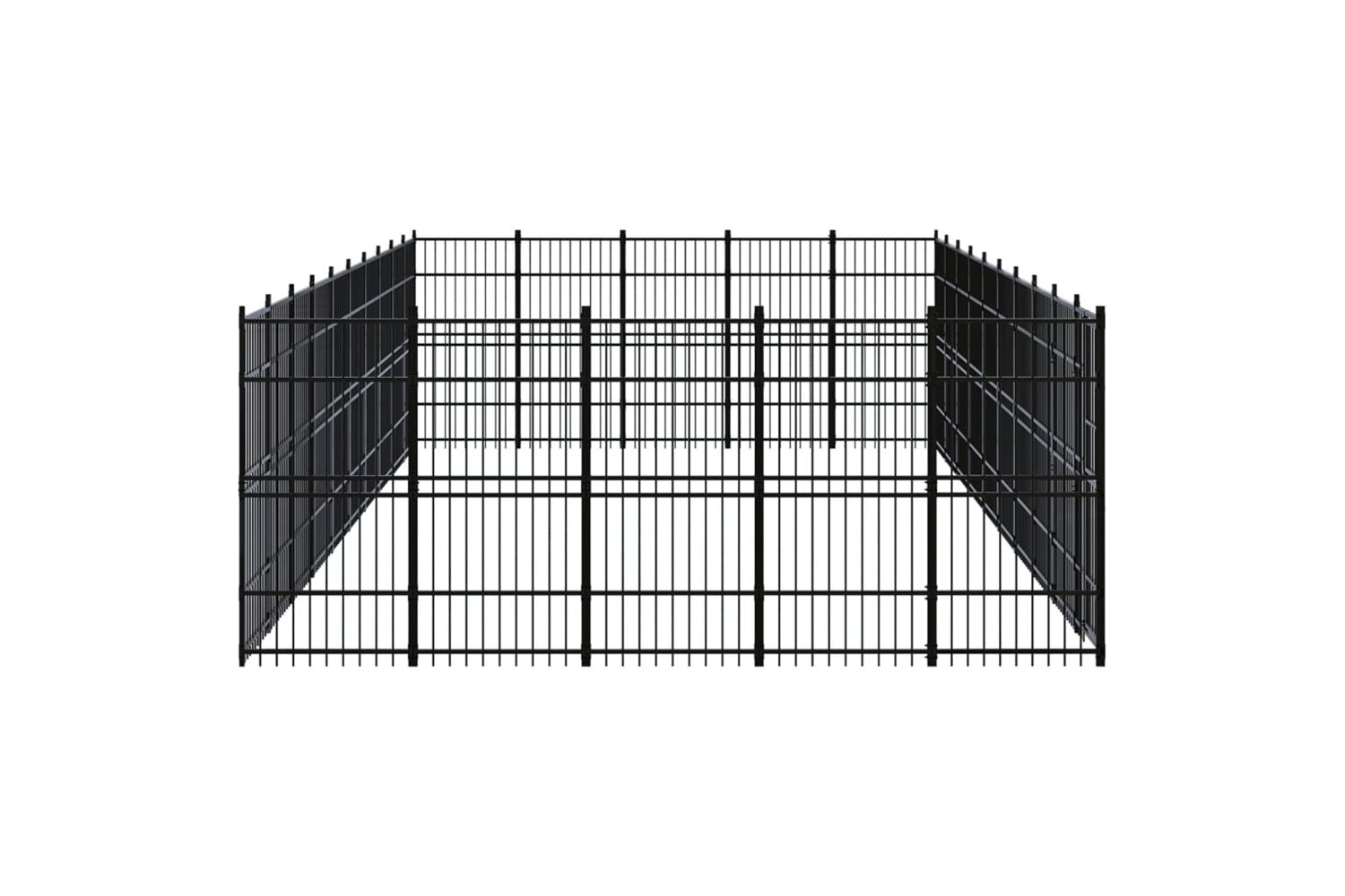 Vidaxl 3097994 Outdoor Dog Kennel Steel 46.08 M2-3