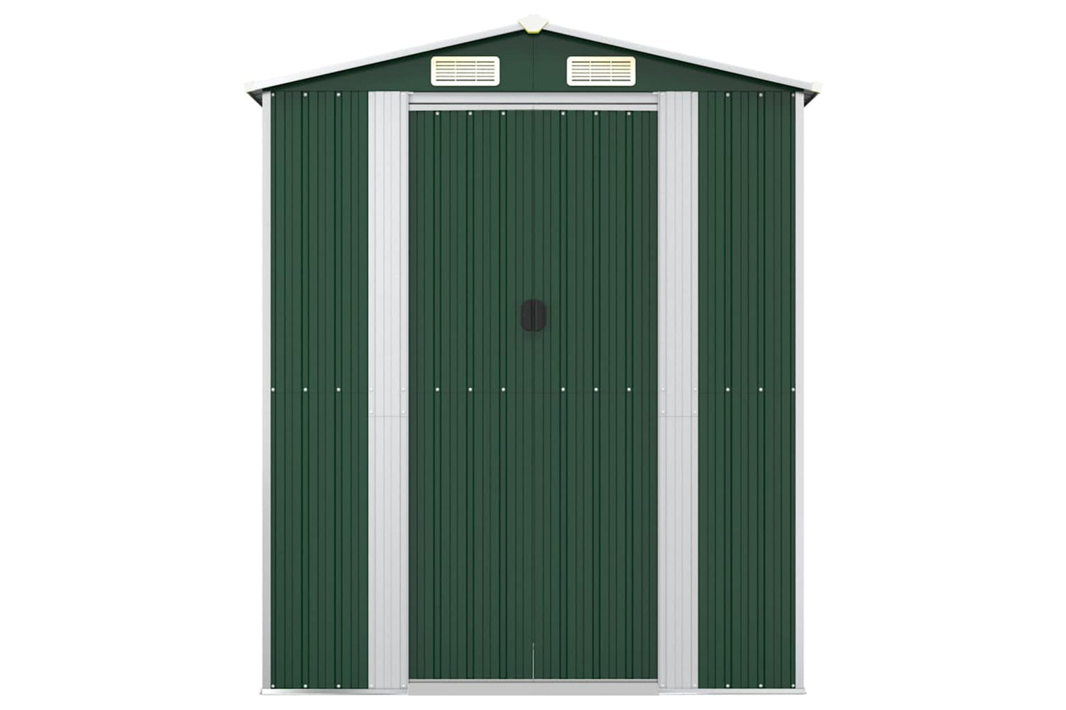 vidaXL 319267 Garden Shed Green 192x108x223cm Galvanised Steel-2