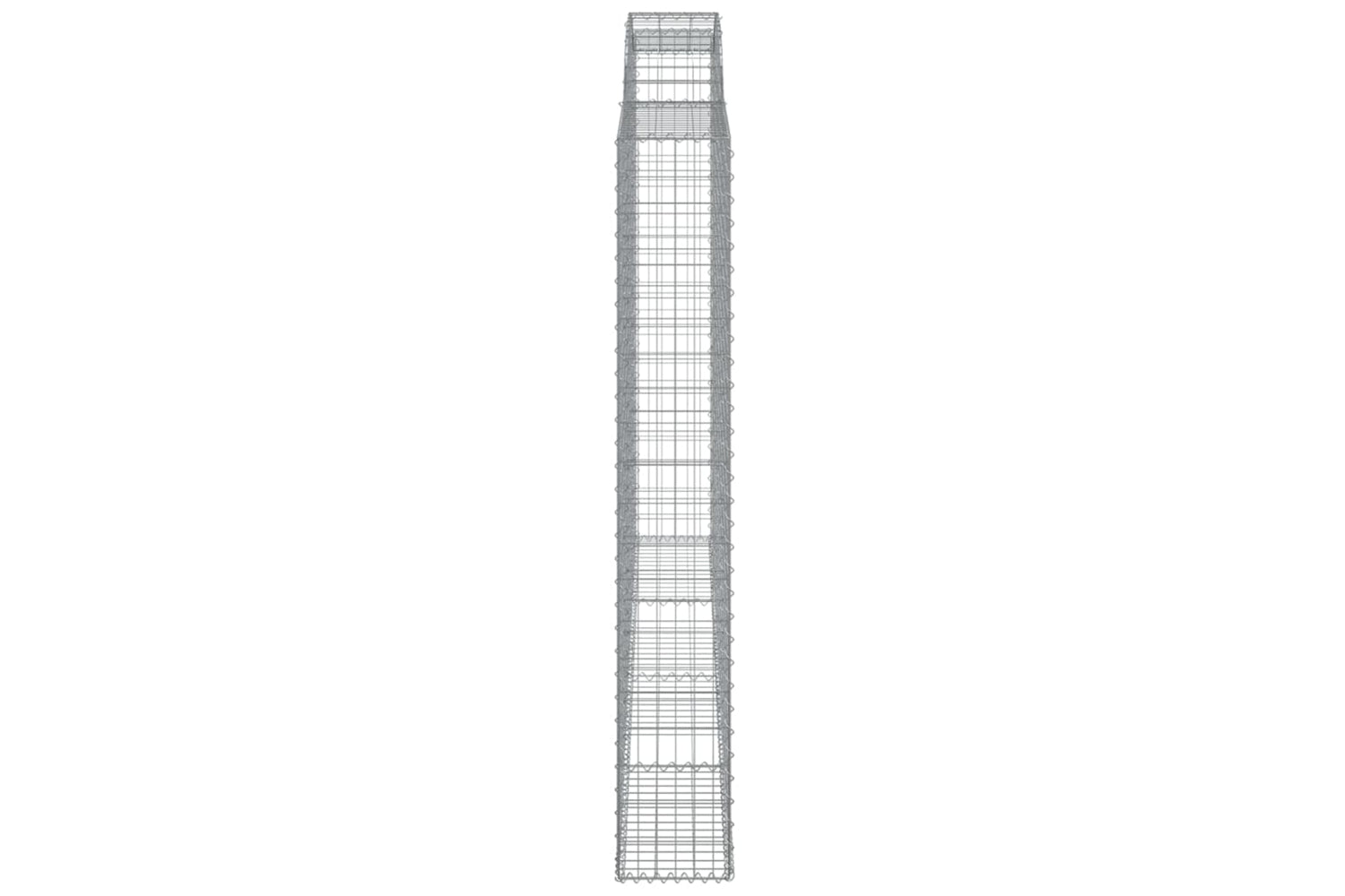 vidaXL 153510 Arched Gabion Basket 300x30x200/220cm Galvanised Iron-3