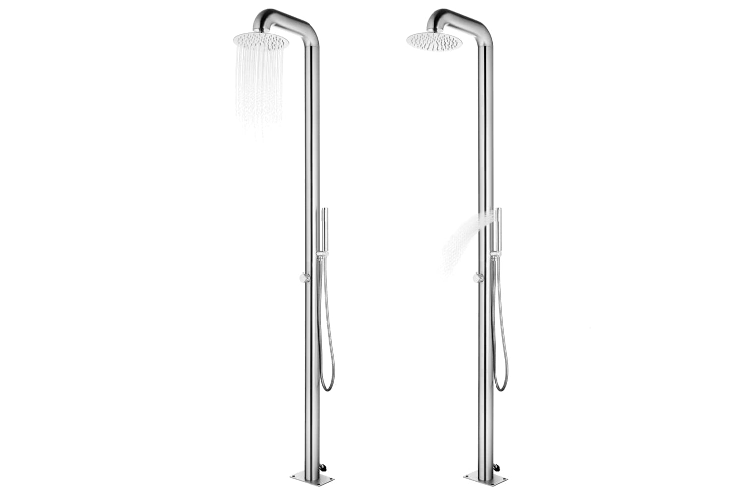 vidaXL 315941 Garden Shower 225cm Stainless Steel-2