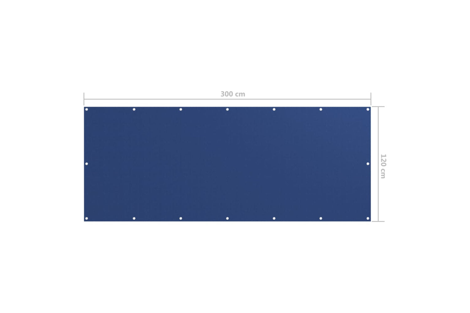 vidaXL 135016 Balcony Screen Blue 120x300cm Oxford Fabric-5