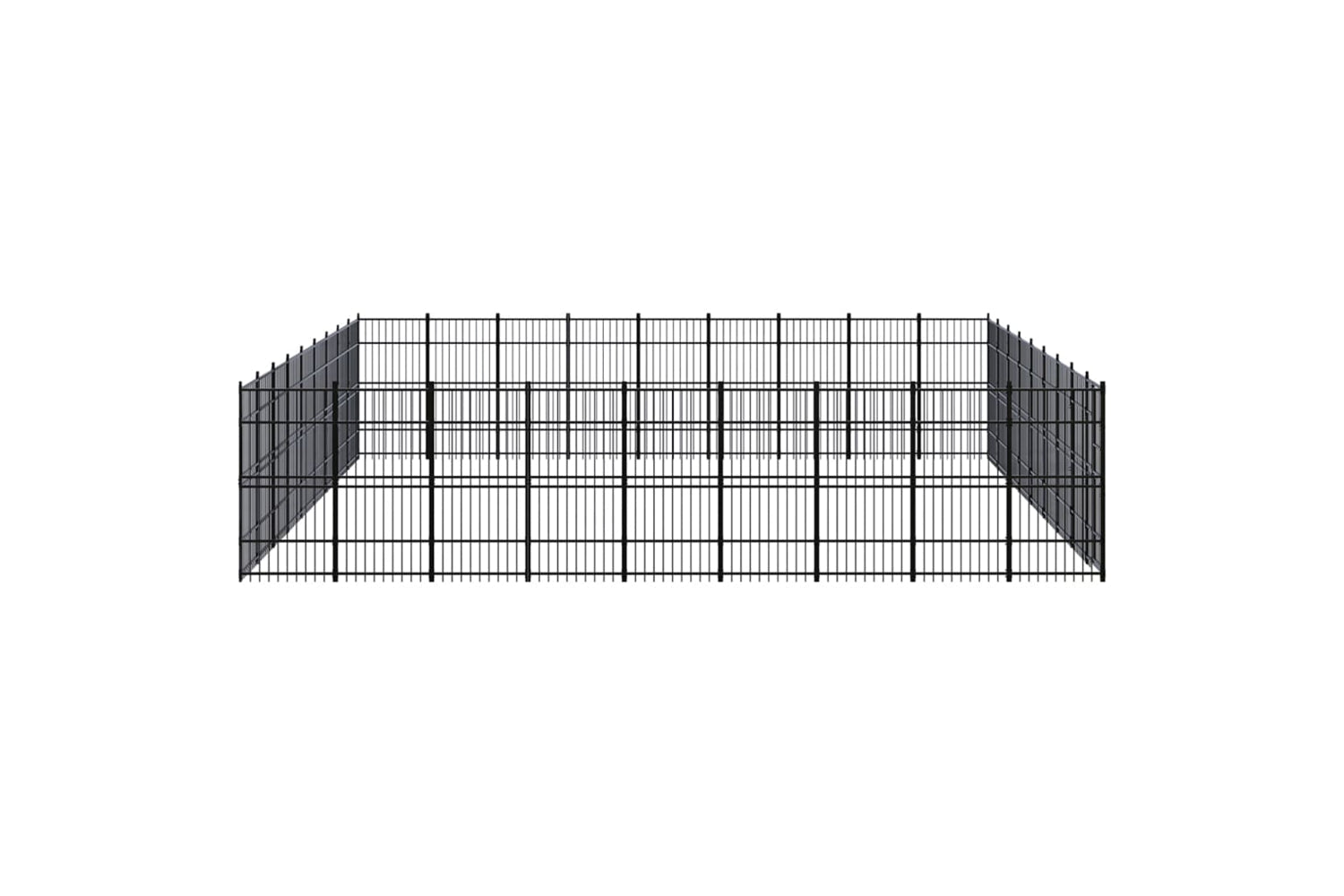 Vidaxl 3098008 Outdoor Dog Kennel Steel 82.94 M2-3