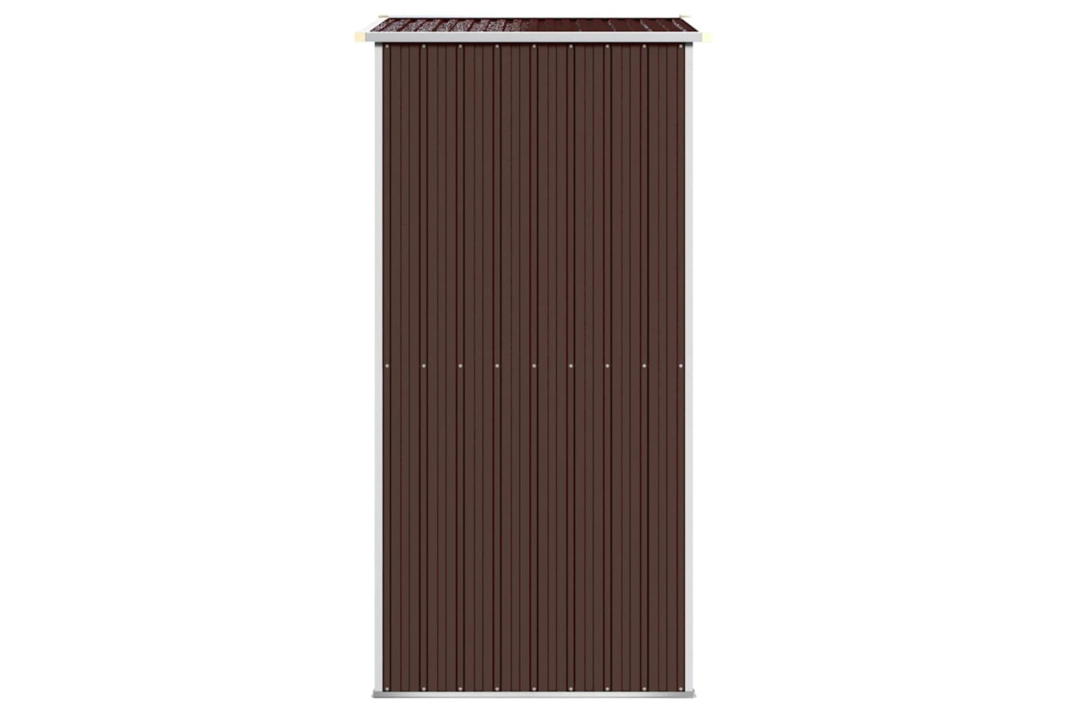 vidaXL 319273 Garden Shed Dark Brown 192x108x223cm Galvanised Steel-4