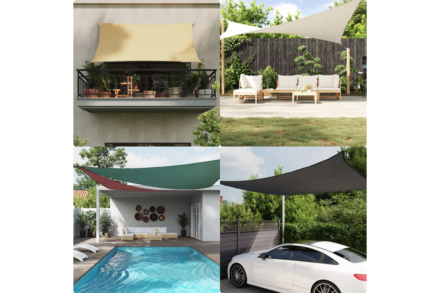 Vidaxl 135423 Sunshade Sail Oxford Fabric Rectangular 2x4.5 M Taupe-6