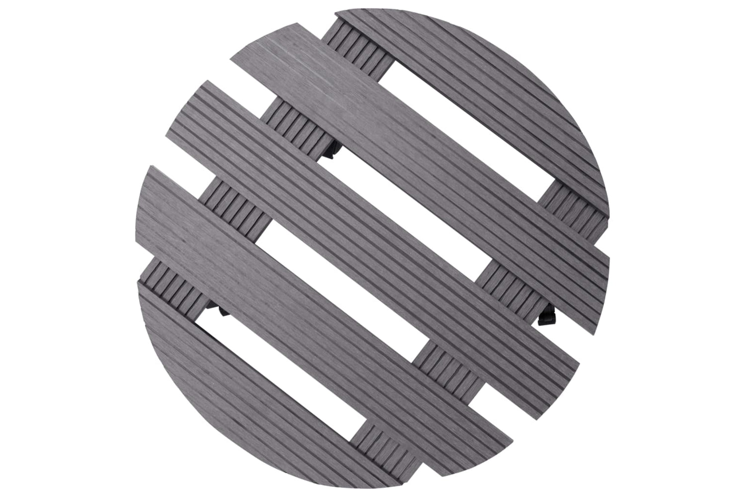 vidaXL 3143924 Plant Trolleys 4 Pcs Grey ÃƒÂƒÃ‚Â˜30x7,5cm Wpc-3