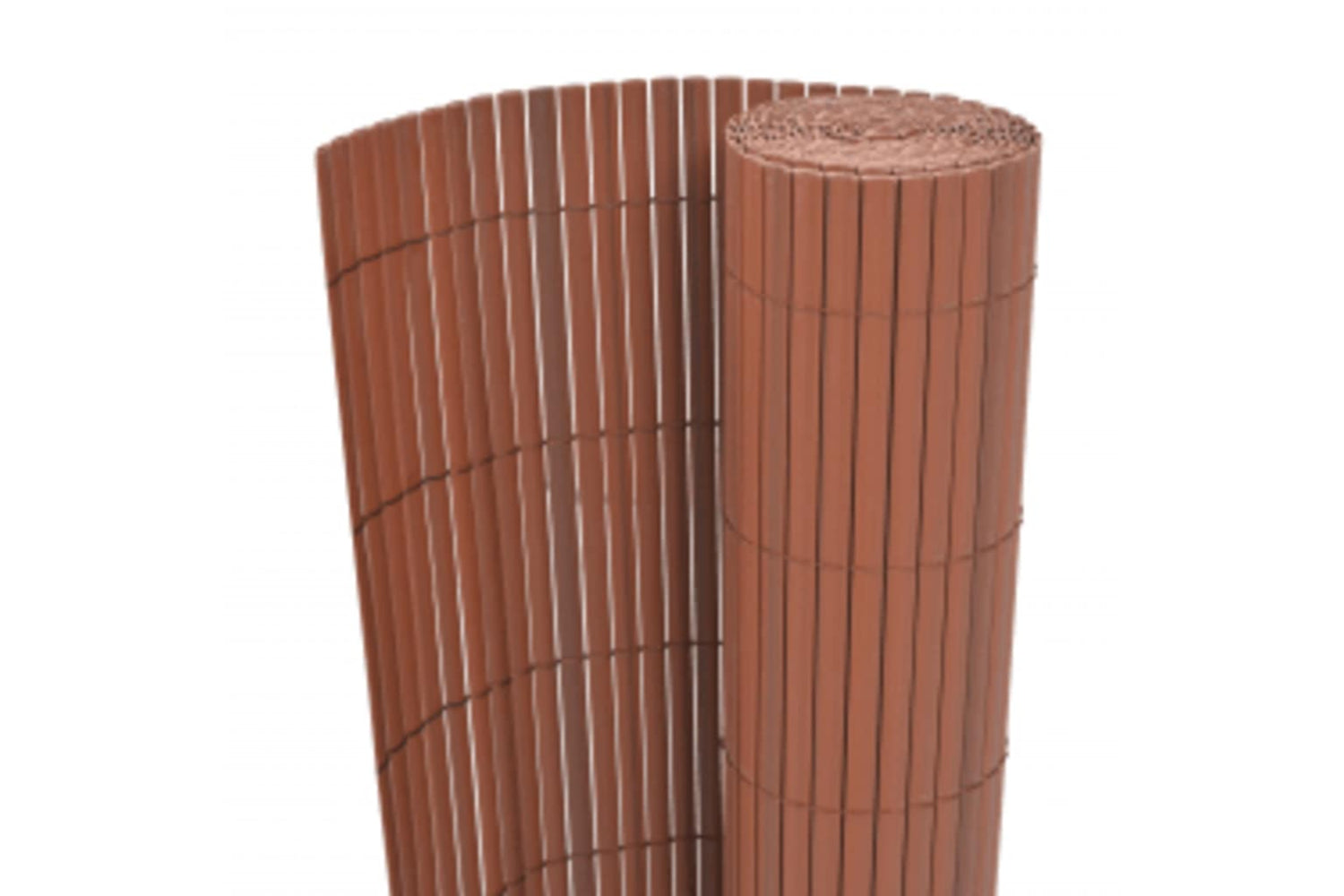 Vidaxl 317149 Double-sided Garden Fence 90x400 Cm Brown-2