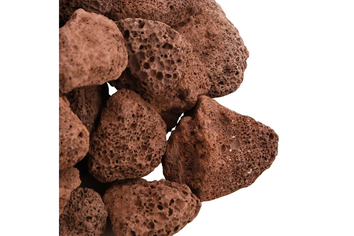 vidaXL 3217176 Volcanic Rocks 10 Kg Red 3-5cm-4