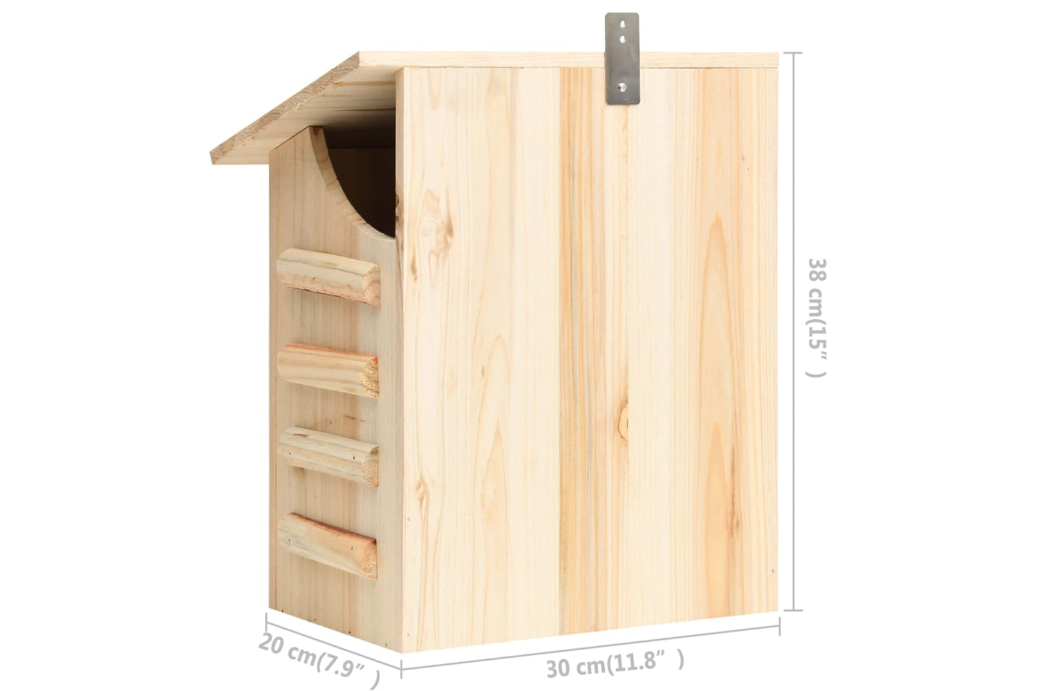 vidaXL 314820 Bat House Solid Firwood 30x20x38cm-7