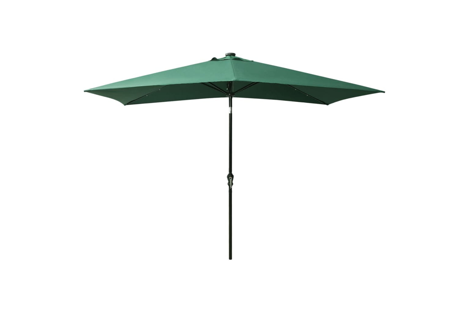 Vidaxl 313786 Parasol With Leds And Steel Pole Green 2x3 M-3