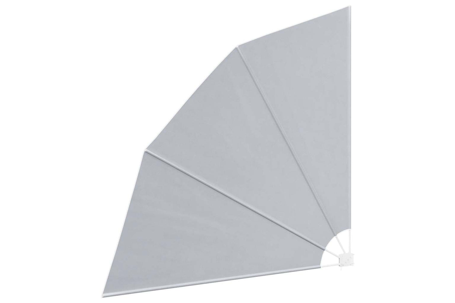 vidaXL 41573 Collapsible Balcony Side Awning Grey 210x210cm-3