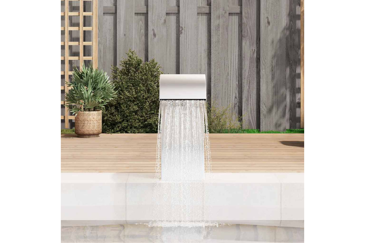 vidaXL 148882 Pool Fountain 22x60x70cm Stainless Steel 304-2