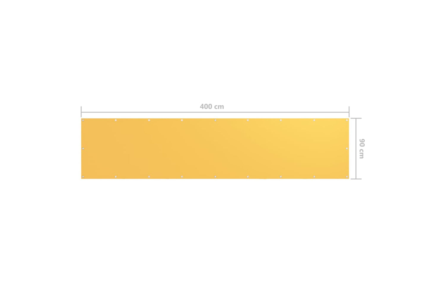 vidaXL 135025 Balcony Screen Yellow 90x400cm Oxford Fabric-5