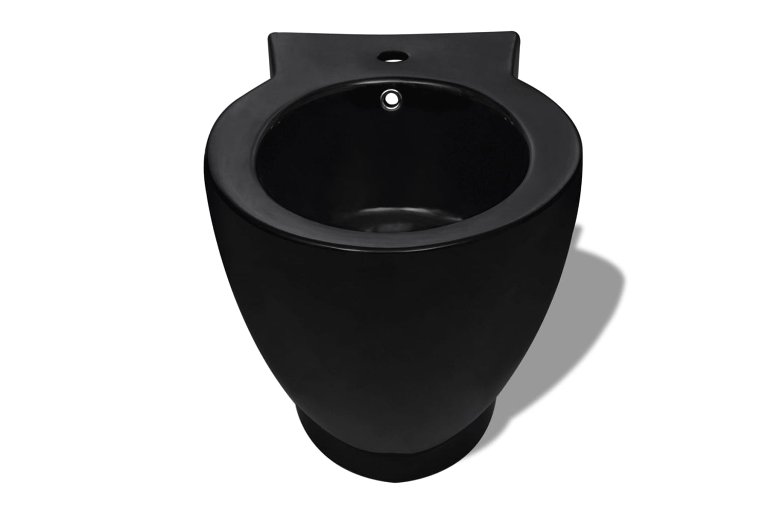 Vidaxl 270567 Black Ceramic Toilet & Bidet Set-2