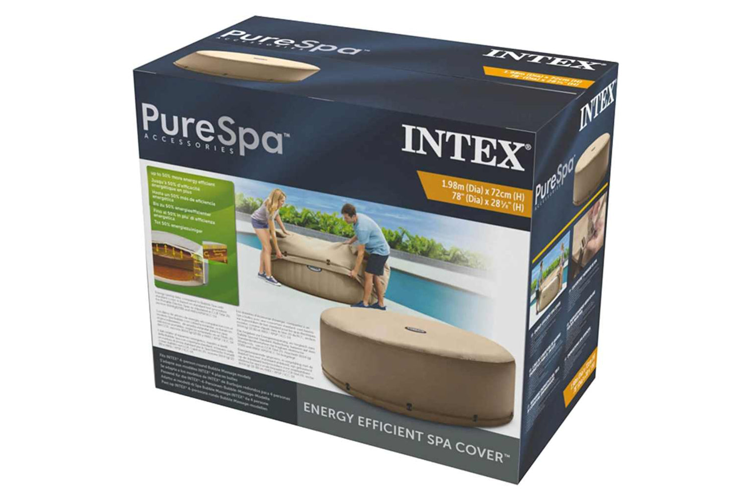Intex 91470 Intex Energy Efficient Spa Cover 28523-7