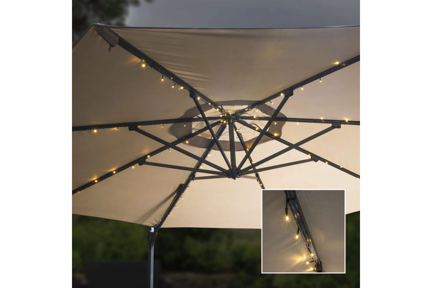Hi Solar Umbrella String Light Led 130 Cm-2