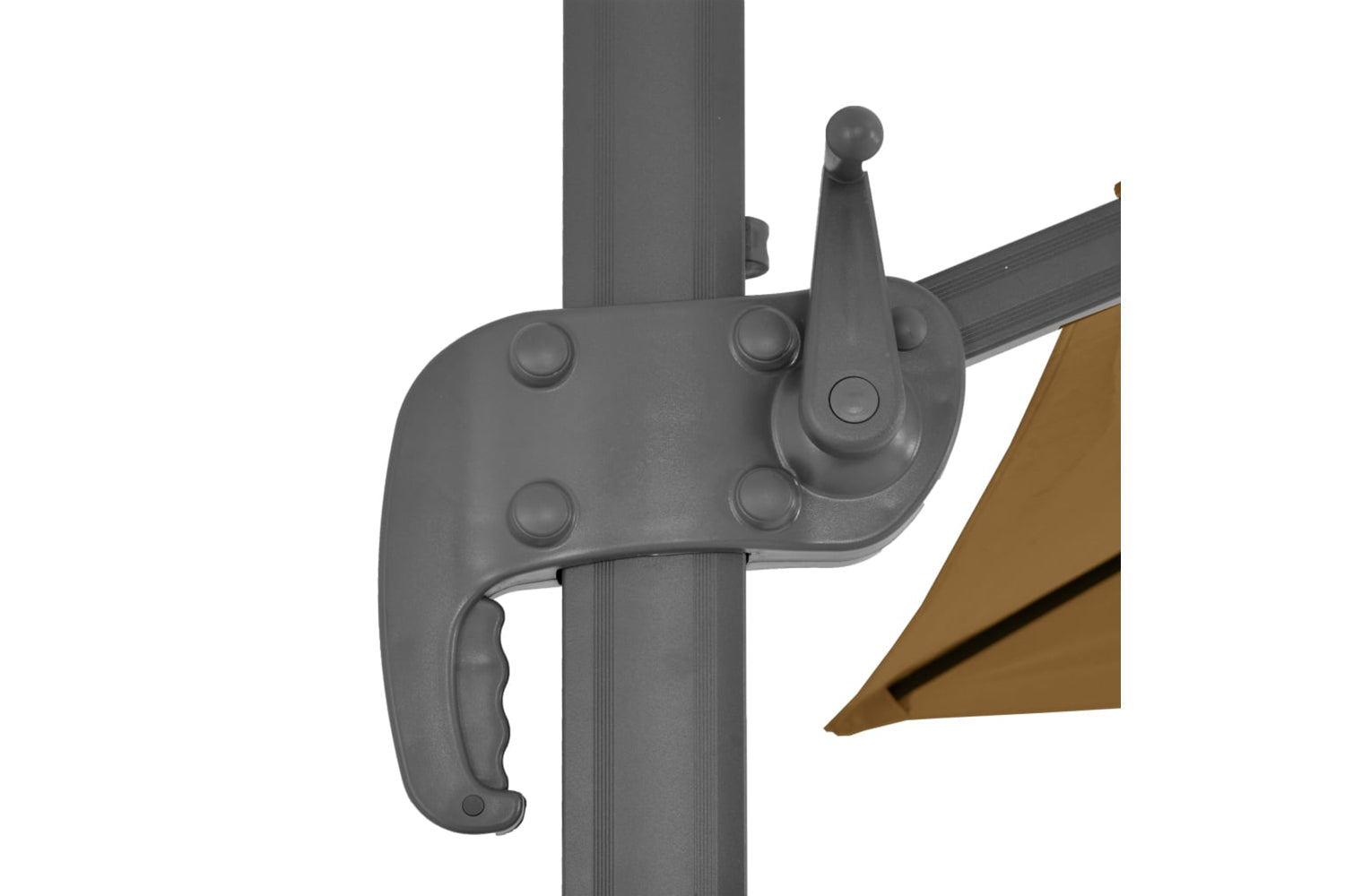 vidaXL 44639 Cantilever Umbrella With Aluminium Pole 400x300cm Taupe-7
