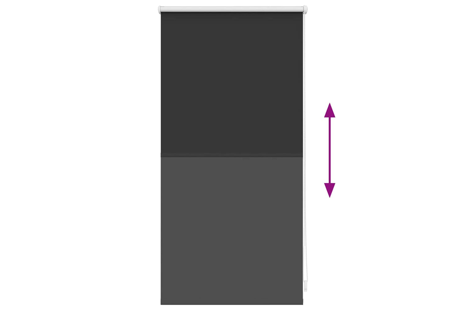 Vidaxl Roller Blind Blackout 40 X 100 Cm Black-8