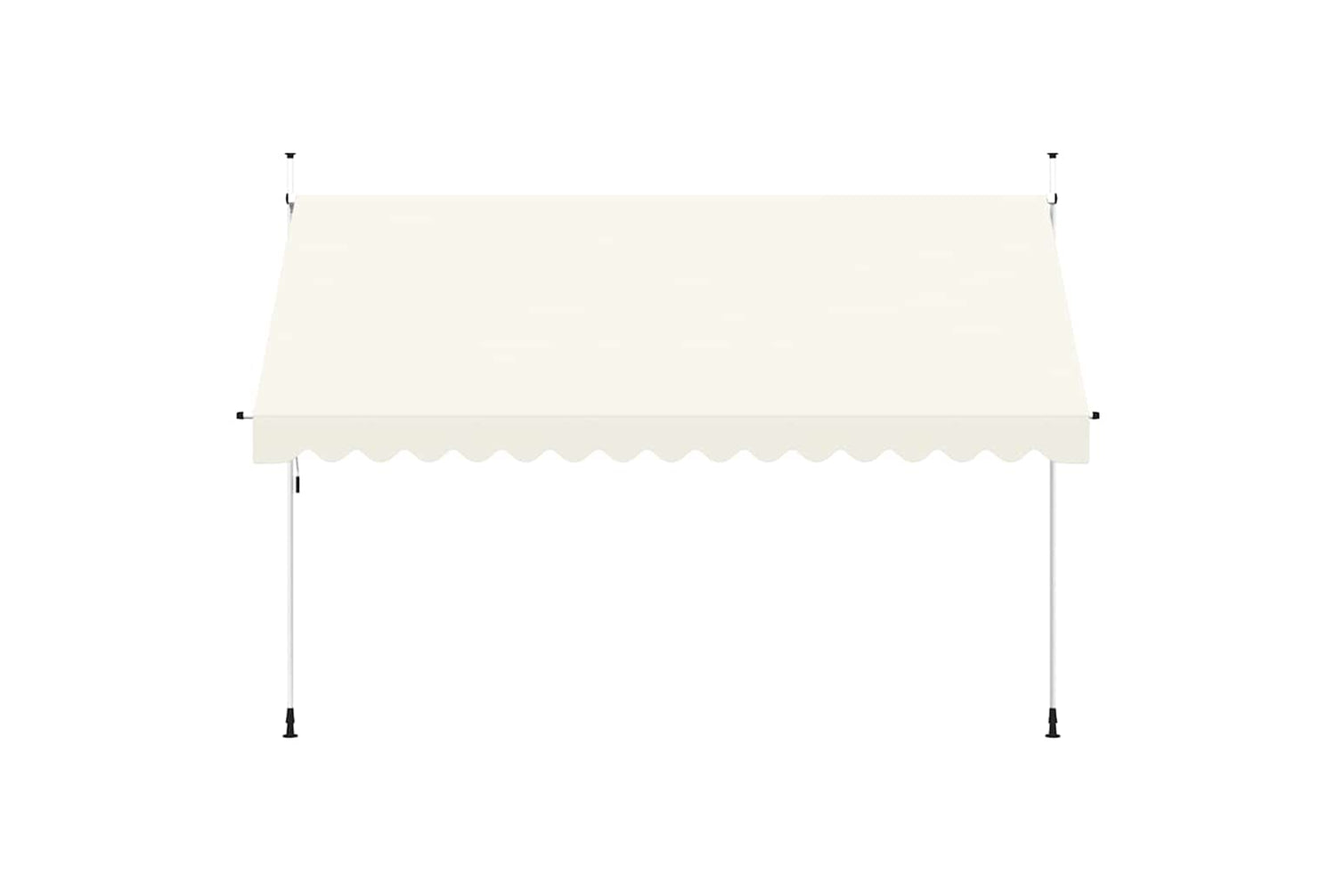 vidaXL 143698 Manual Retractable Awning 400cm Cream-2