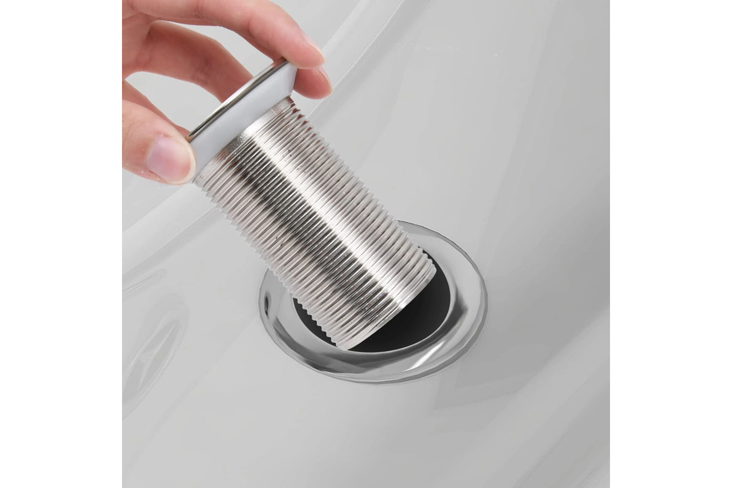 vidaXL 149060 Push Drain Without Overflow Function Chrome 6.4x6.4x9.1cm-6