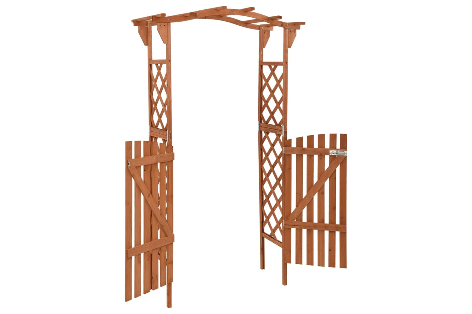 vidaXL 316389 Pergola With Gate 116x40x204cm Solid Firwood-4