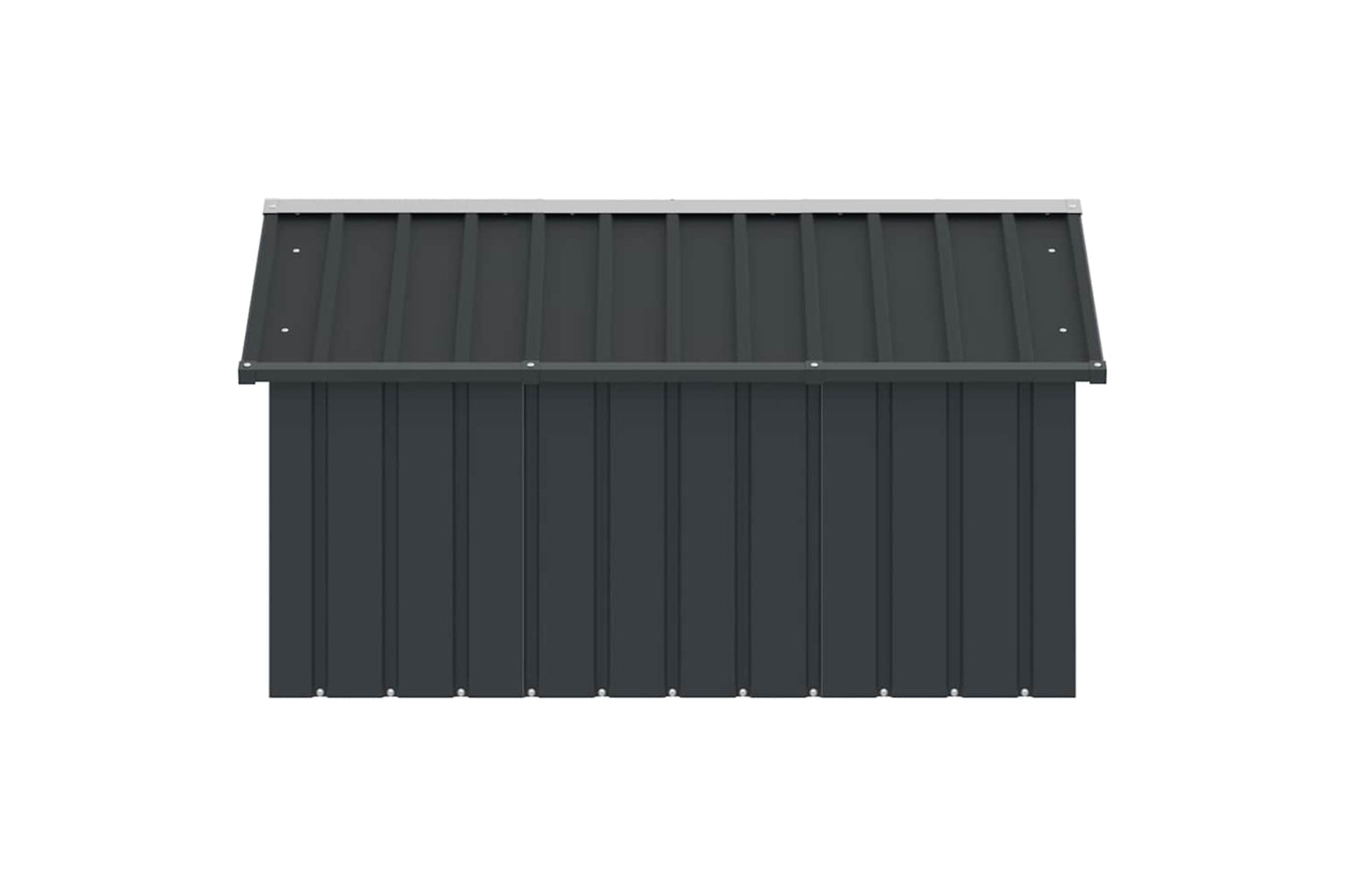 vidaXL 171541 Dog House Anthracite 116.5x153x81.5cm Galvanised Steel-5