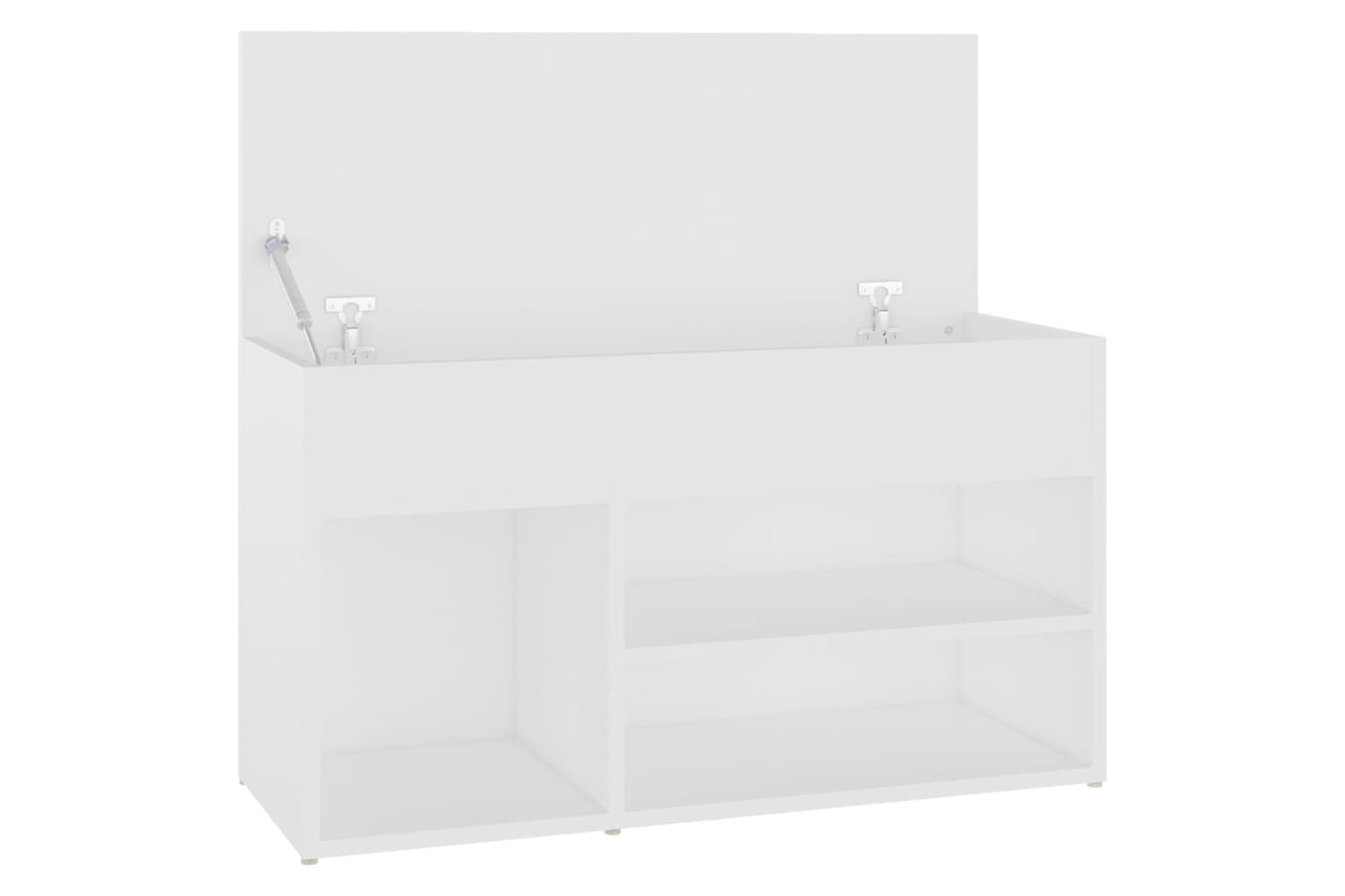 vidaXL 808747 Shoe Bench White 80x30x45cm Engineered Wood-4