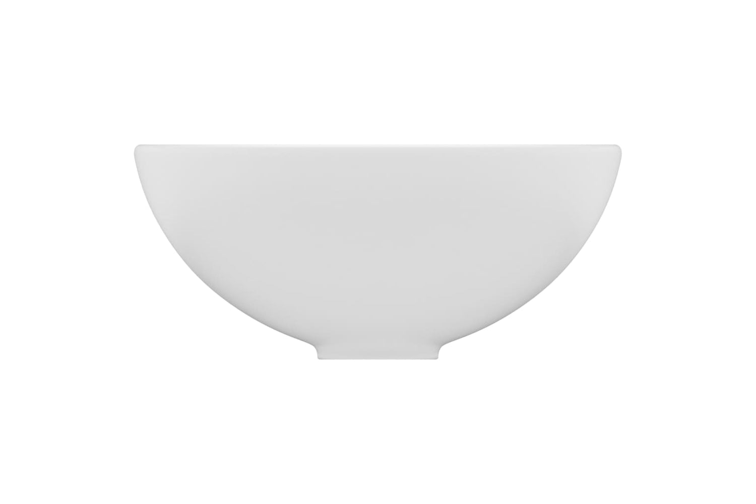 vidaXL 146965 Luxury Bathroom Basin Round Matt White 32.5x14cm Ceramic-3