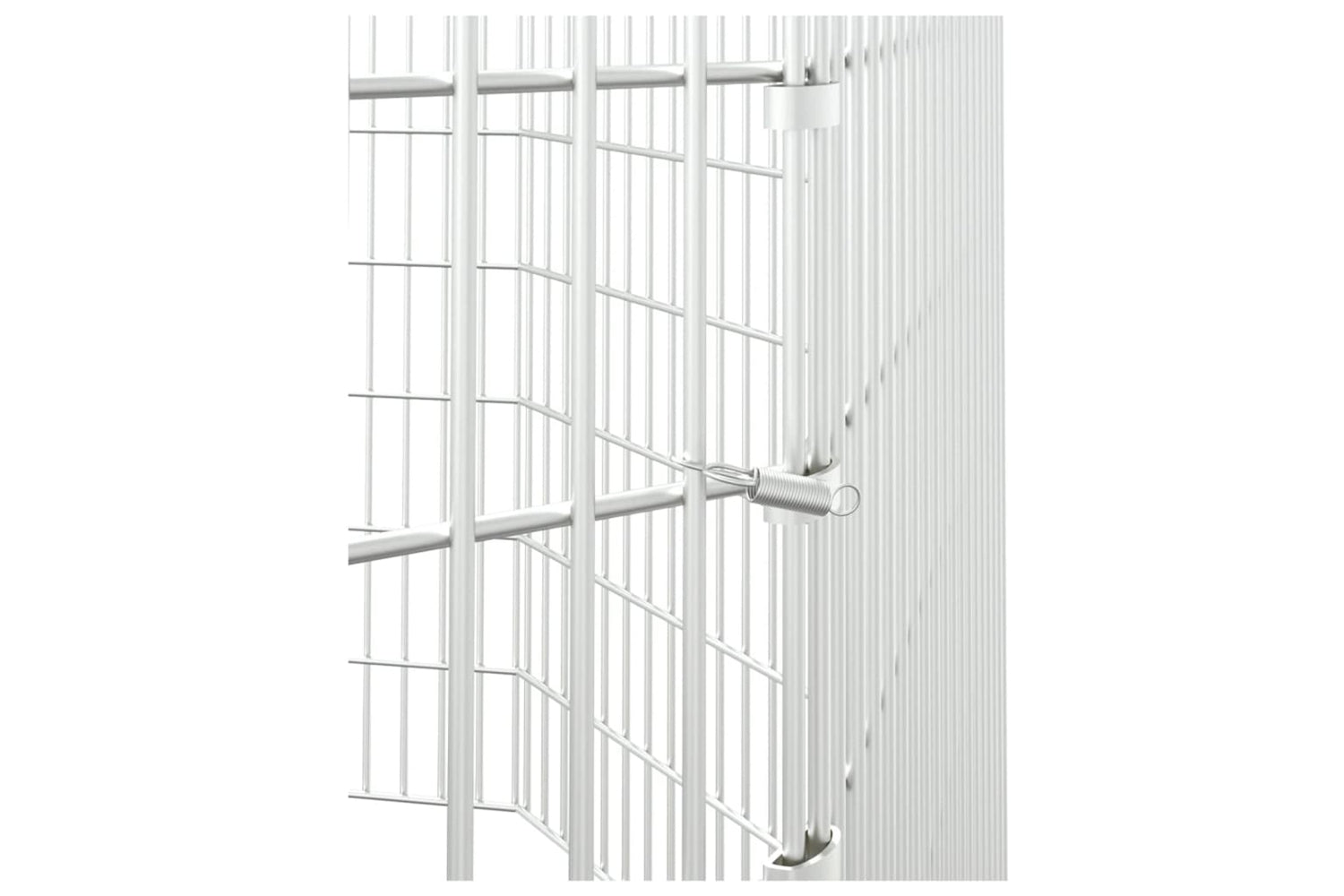 Vidaxl Free Range Animal Enclosure 8-panel 54x80 Cm Galvanised Iron-5