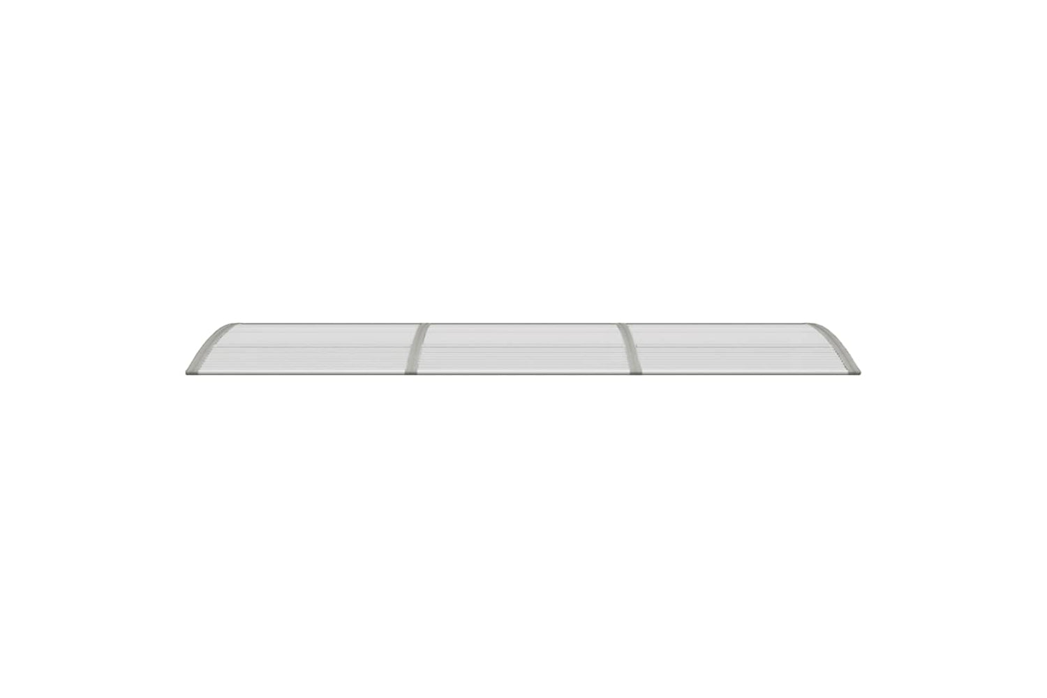 vidaXL Door Canopy Grey 300x75cm Polycarbonate-4