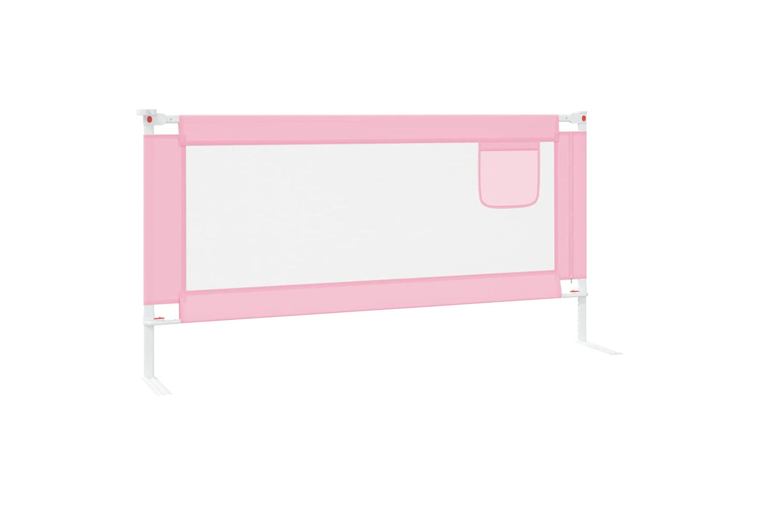 Vidaxl Toddler Safety Bed Rail Pink 180x25 Cm Fabric-4