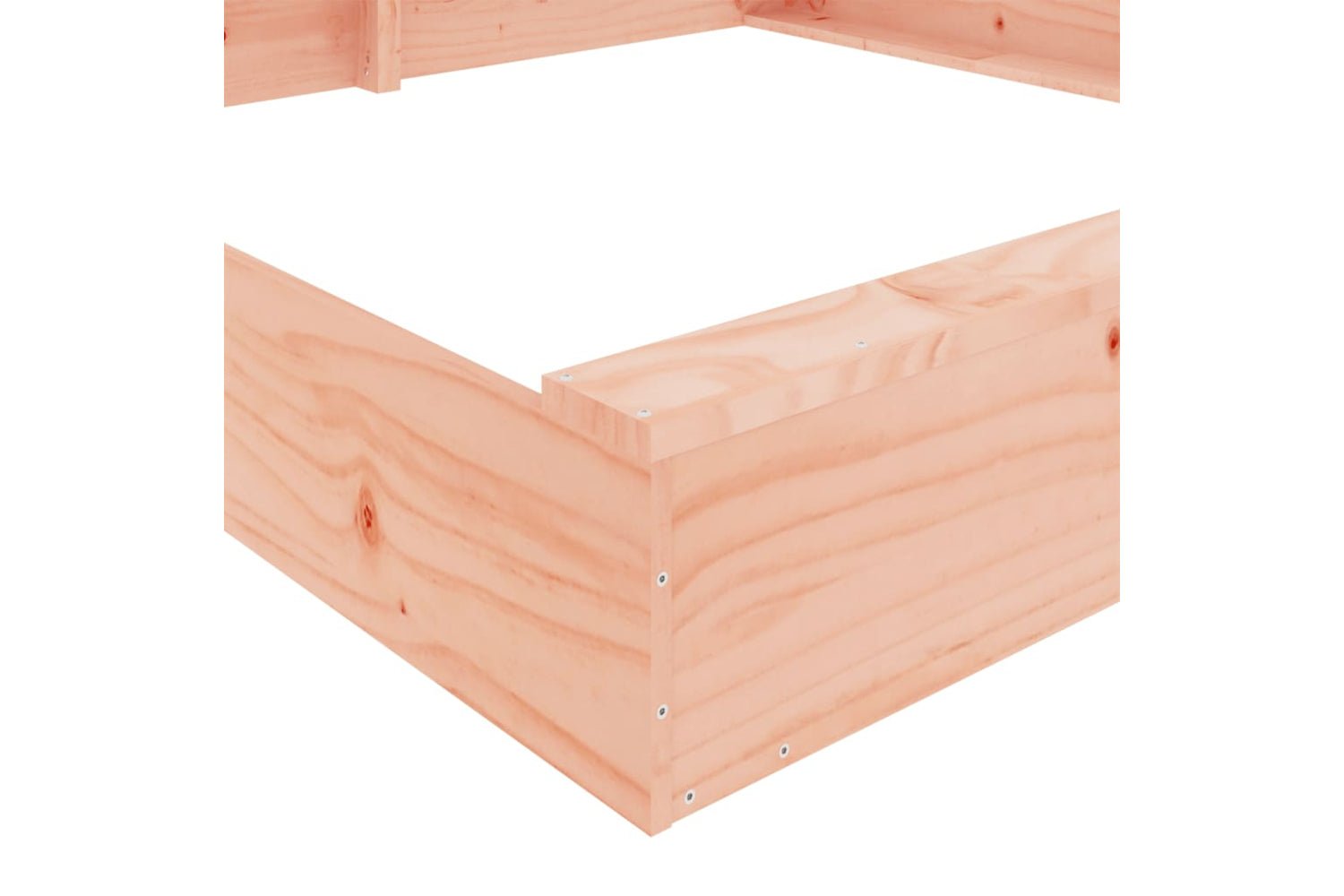 vidaXL 825042 Sandbox With Seats Square Solid Wood Douglas-6