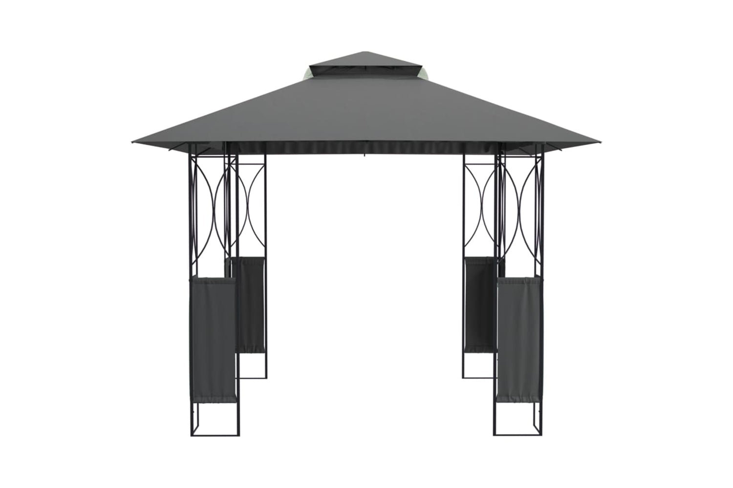vidaXL 360141 Gazebo With Roof Anthracite 300x300x270cm Steel-2