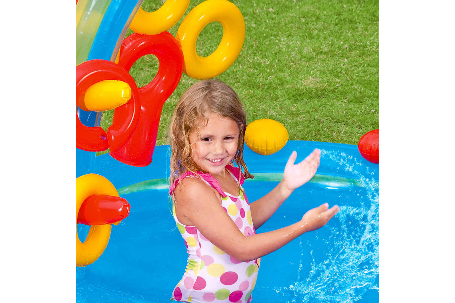 Intex Inflatable Pool Rainbow Ring Play Center 297x193 X135 Cm 57453np-8