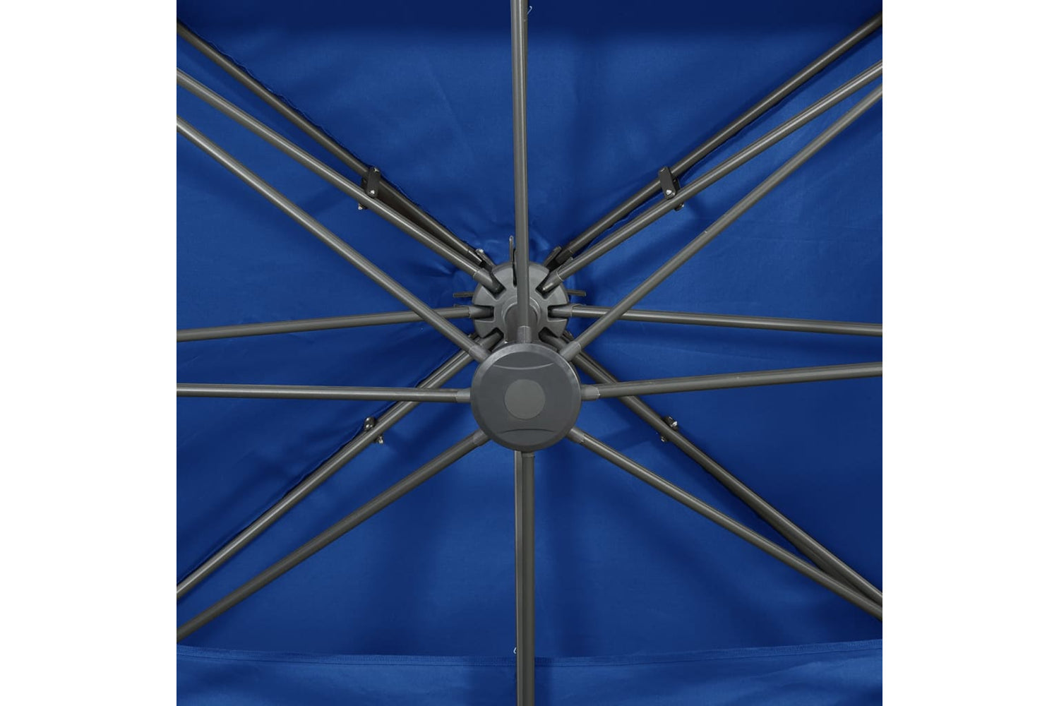 vidaXL 312379 Cantilever Umbrella With Double Top Azure Blue 400x300cm-7