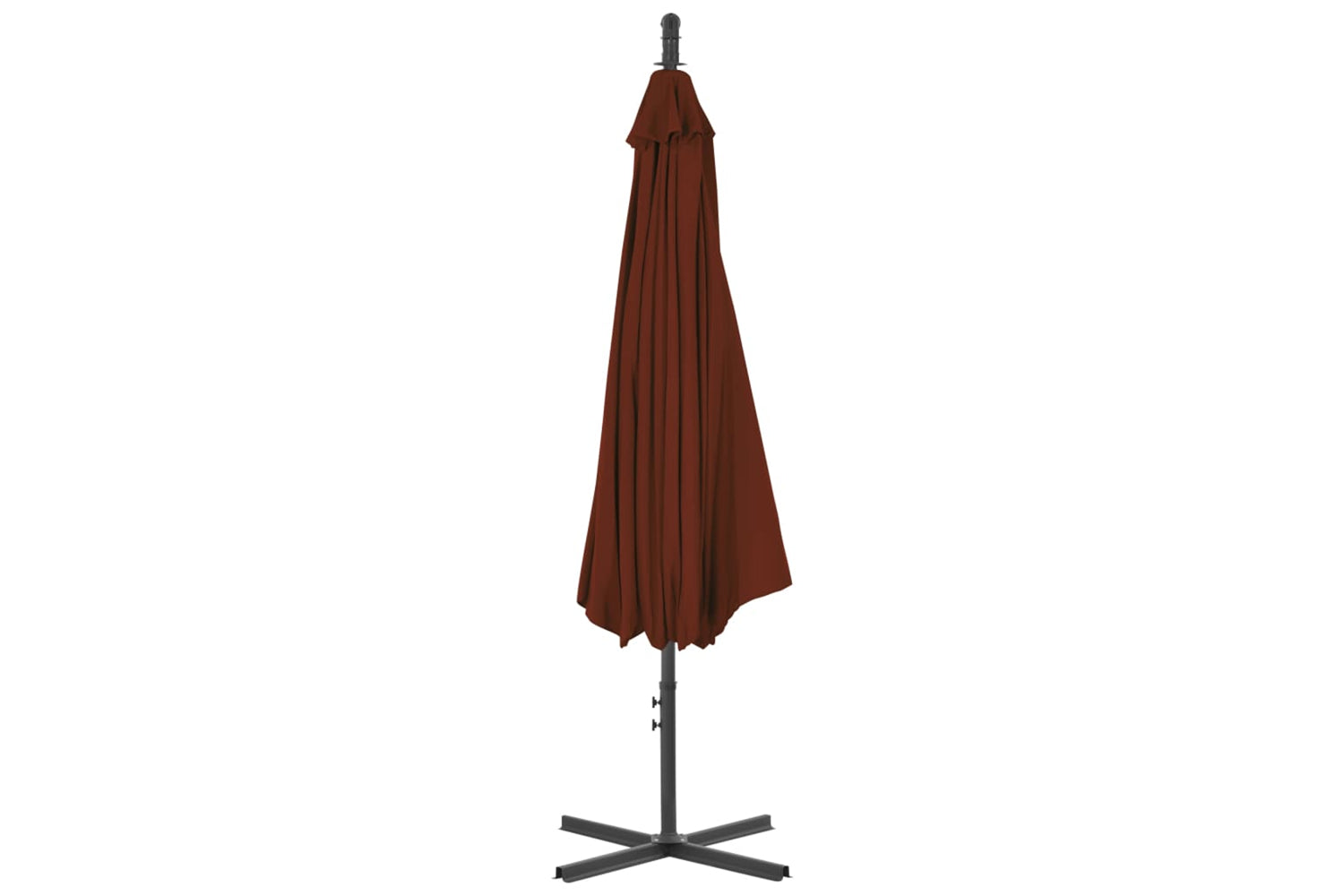vidaXL 312507 Cantilever Umbrella With Steel Pole 300cm Terracotta-3