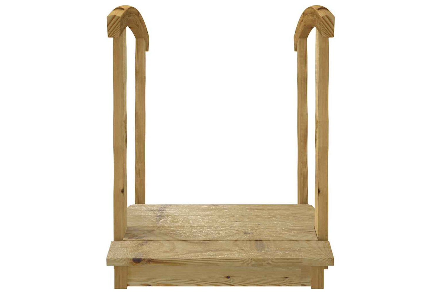 Vidaxl 318204 Garden Bridge With Rail Impregnated Solid Wood Pine-2