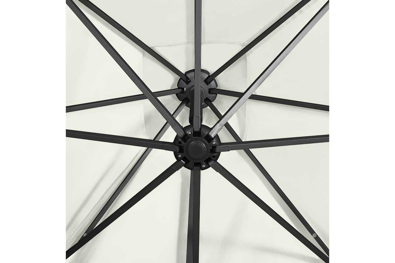 Vidaxl 312328 Cantilever Umbrella With Pole And Led Lights Sand 300 Cm-8