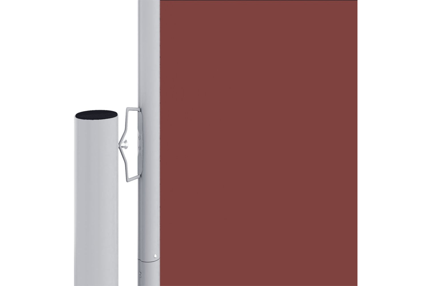 vidaXL Retractable Side Awning Brown 160x1200cm-2
