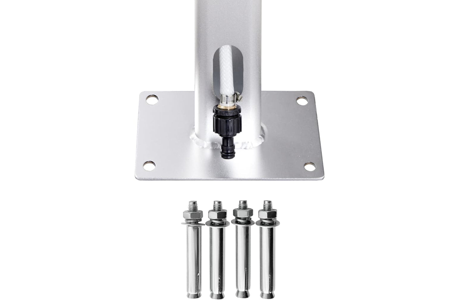 vidaXL 315943 Garden Shower 215cm Aluminium-9