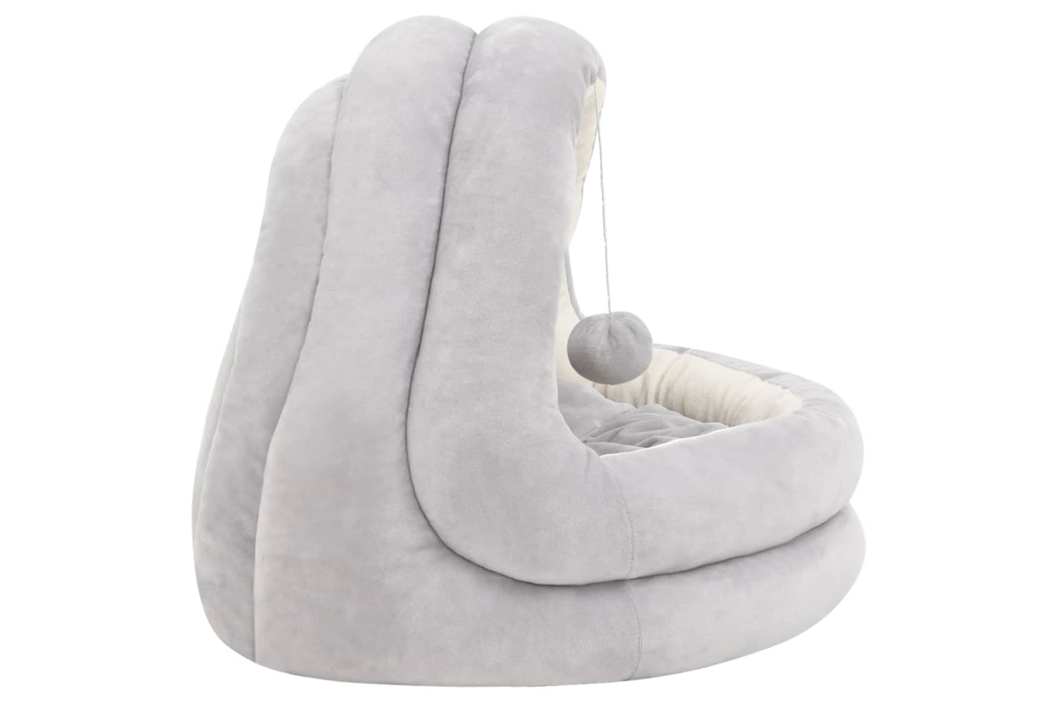 vidaXL 171397 Cat Bed 40x40x35cm Grey And Cream-3