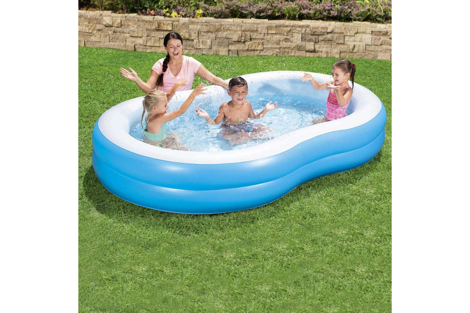 Bestway 92906 Big Lagoon Family Pool 262x157x46 Cm-3