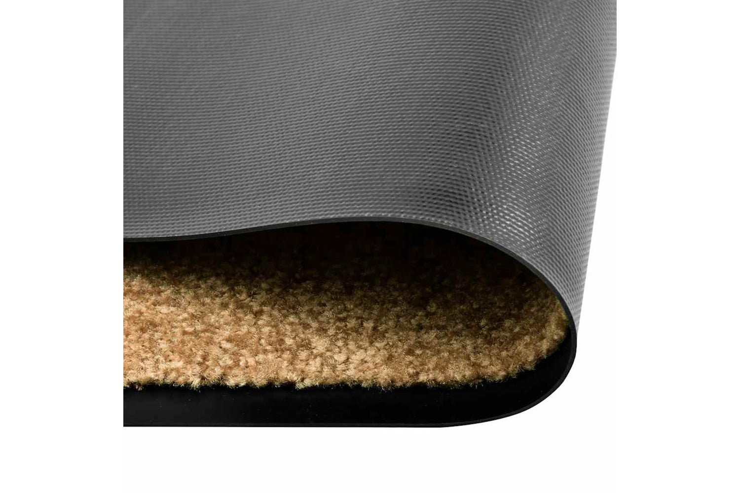 vidaXL 323467 Doormat Washable Cream 90x150cm-2