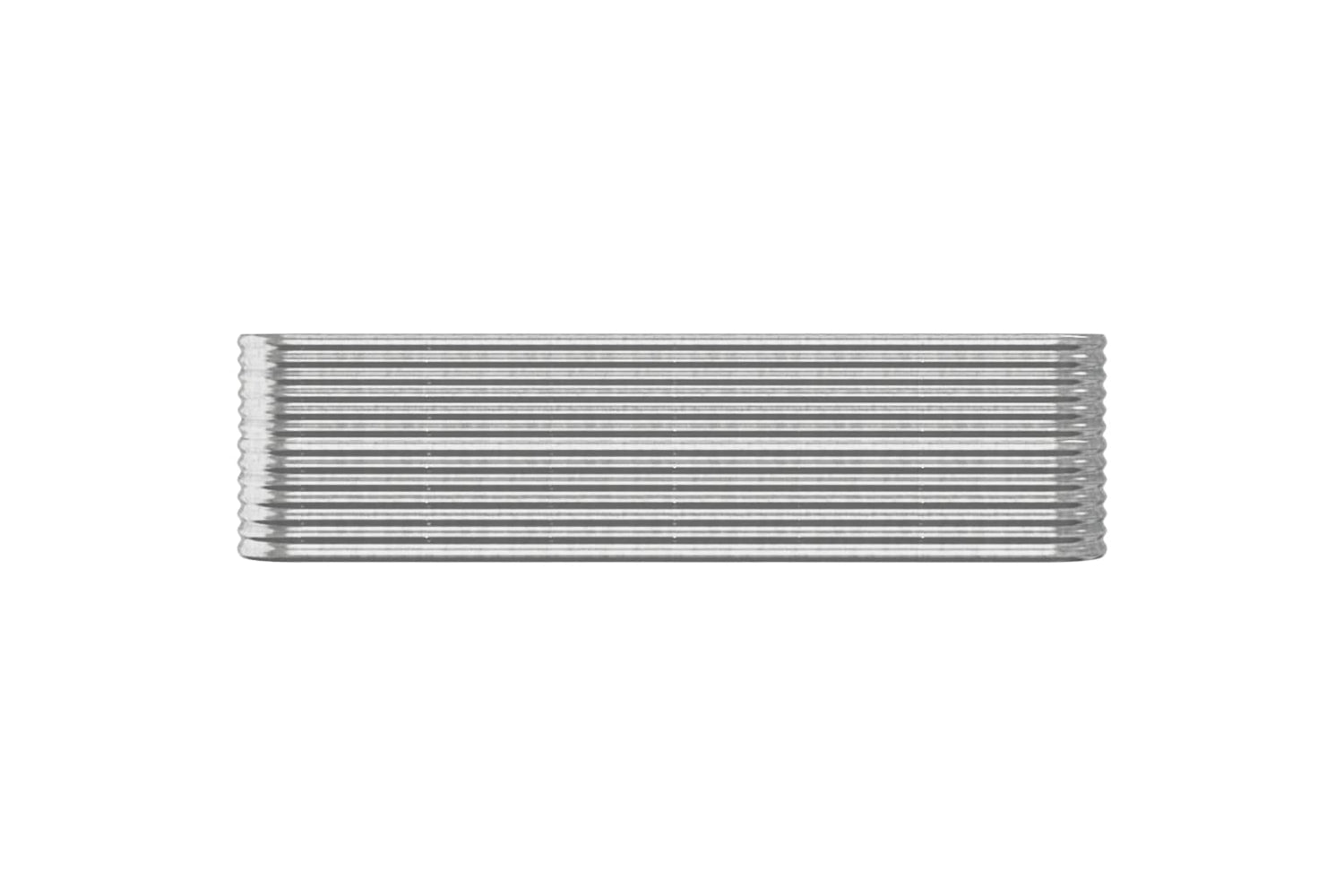vidaXL 318907 Garden Raised Bed Powder-coated Steel 260x40x68cm Silver-2