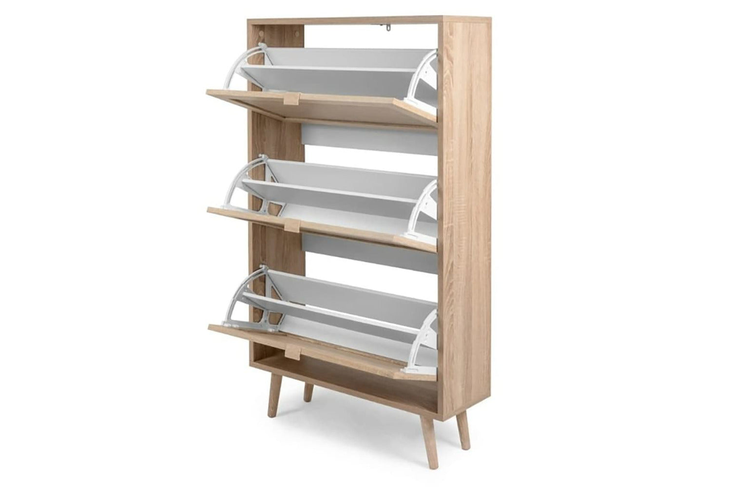 Finori Shoe Cabinet Bali 49a Sonoma Oak And Cane Print-6