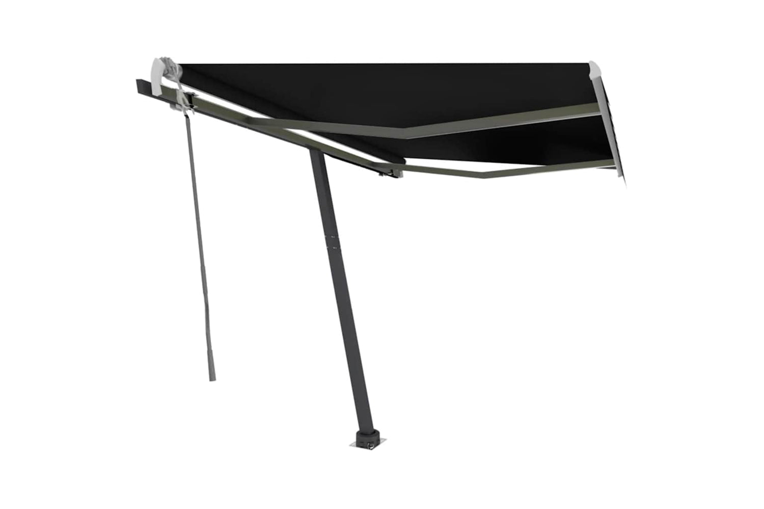Vidaxl Manual Retractable Awning With Led 300x250 Cm Anthracite-2